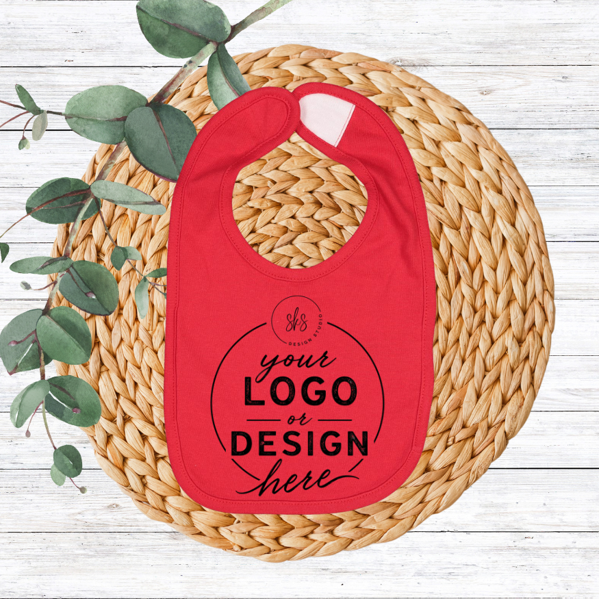 CUSTOM Logo | Infant Bib [RABBIT SKINS]