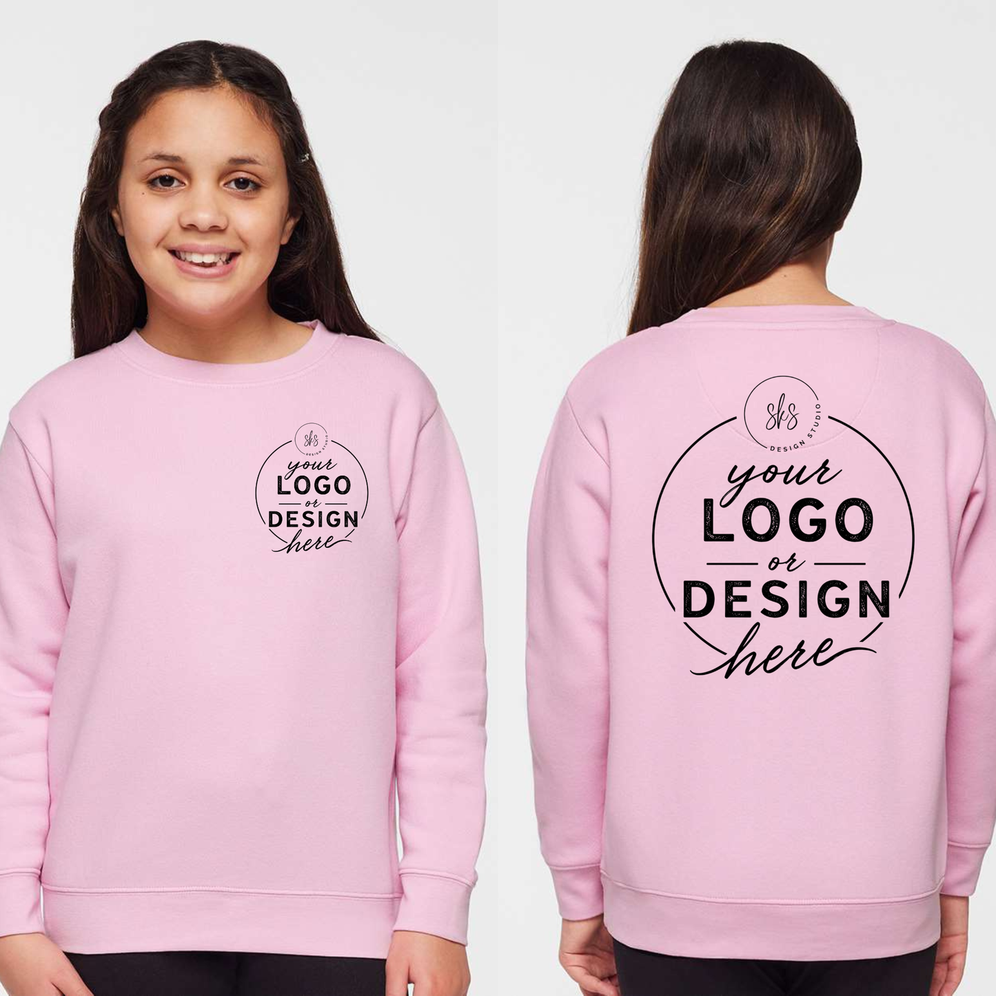 CUSTOM LOGO | Youth Crewneck Sweatshirt [LAT]