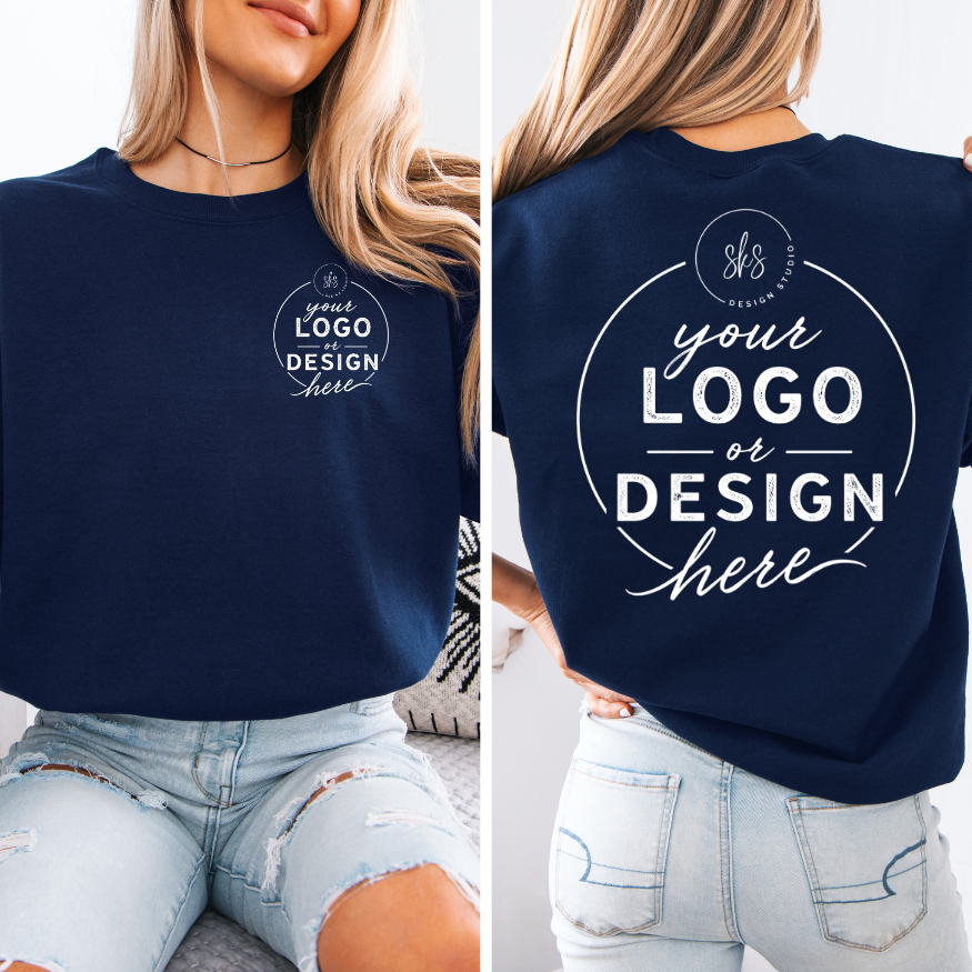 CUSTOM LOGO | Unisex Crewneck Sweatshirt [GILDAN]