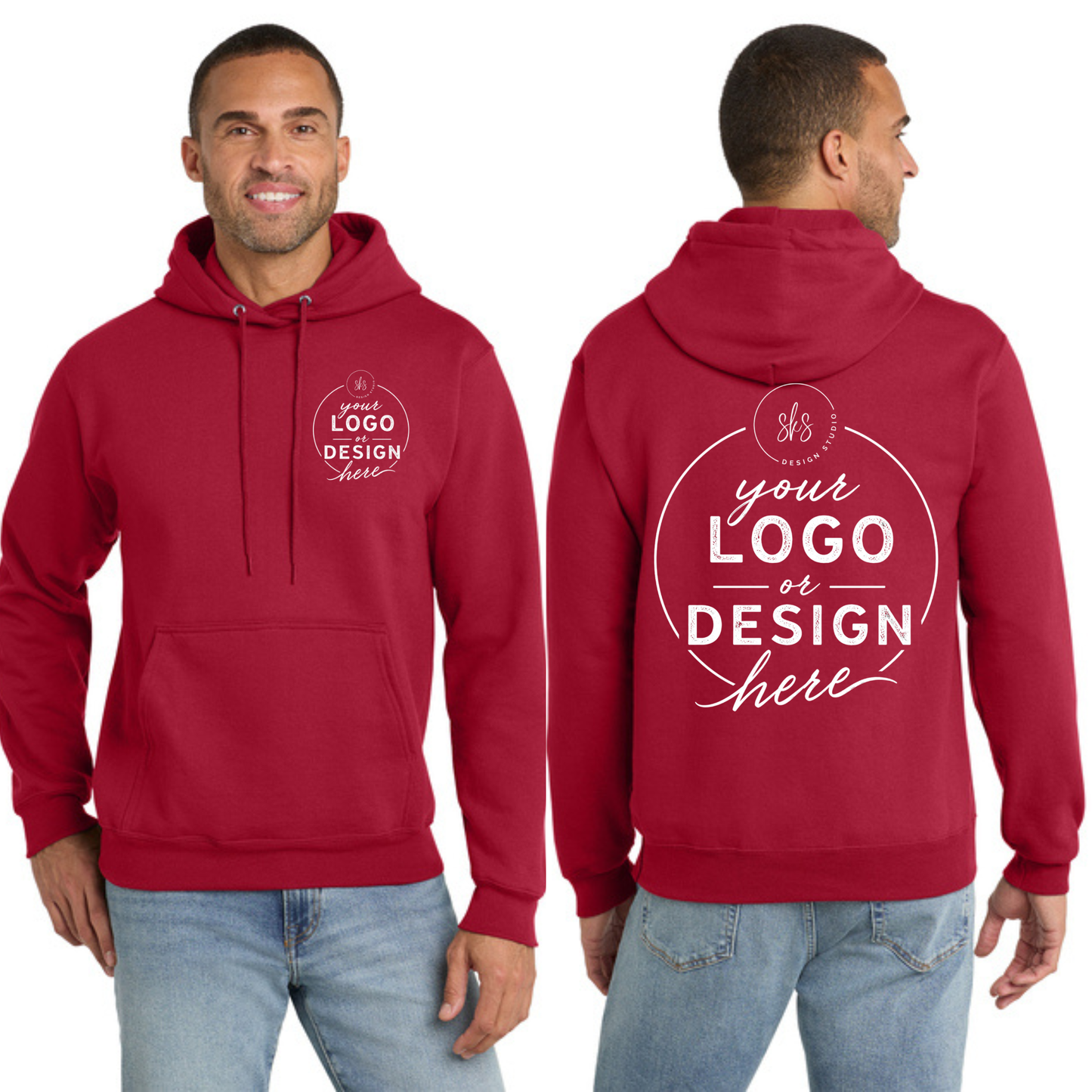 CUSTOM LOGO | Tall Hoodie [Port & Co]