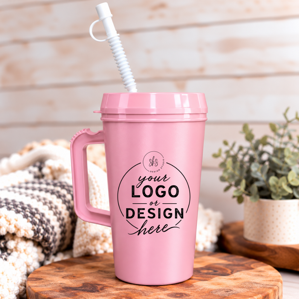 CUSTOM LOGO | UVDTF | 34oz Mega Trucker Mug
