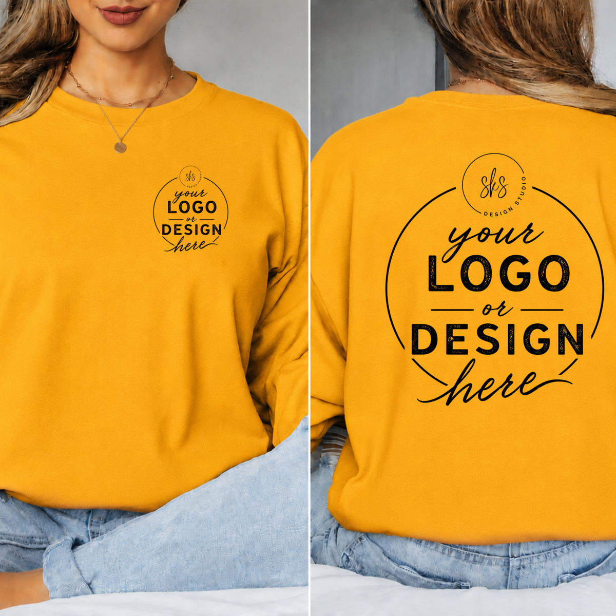 CUSTOM LOGO | Unisex Long Sleeve Shirt [GILDAN]