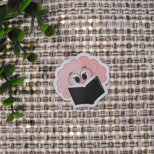 Book Brain Sticker
