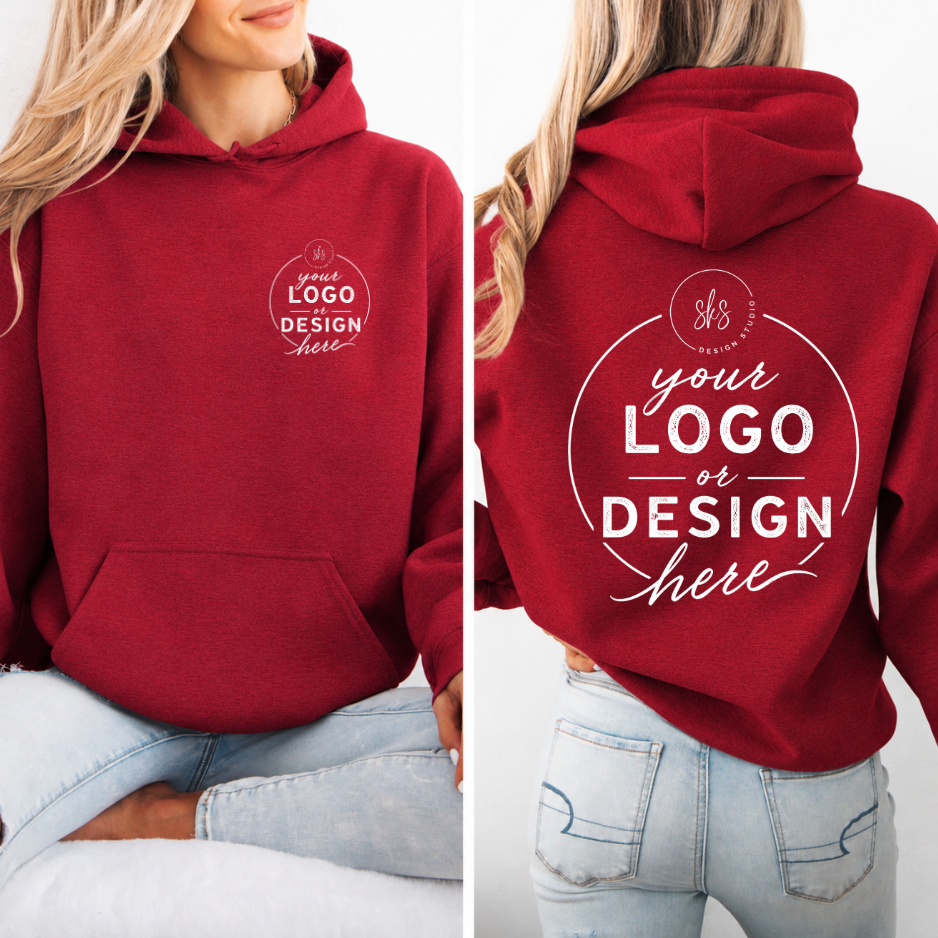 CUSTOM LOGO | Unisex Hoodie Sweatshirt [GILDAN]