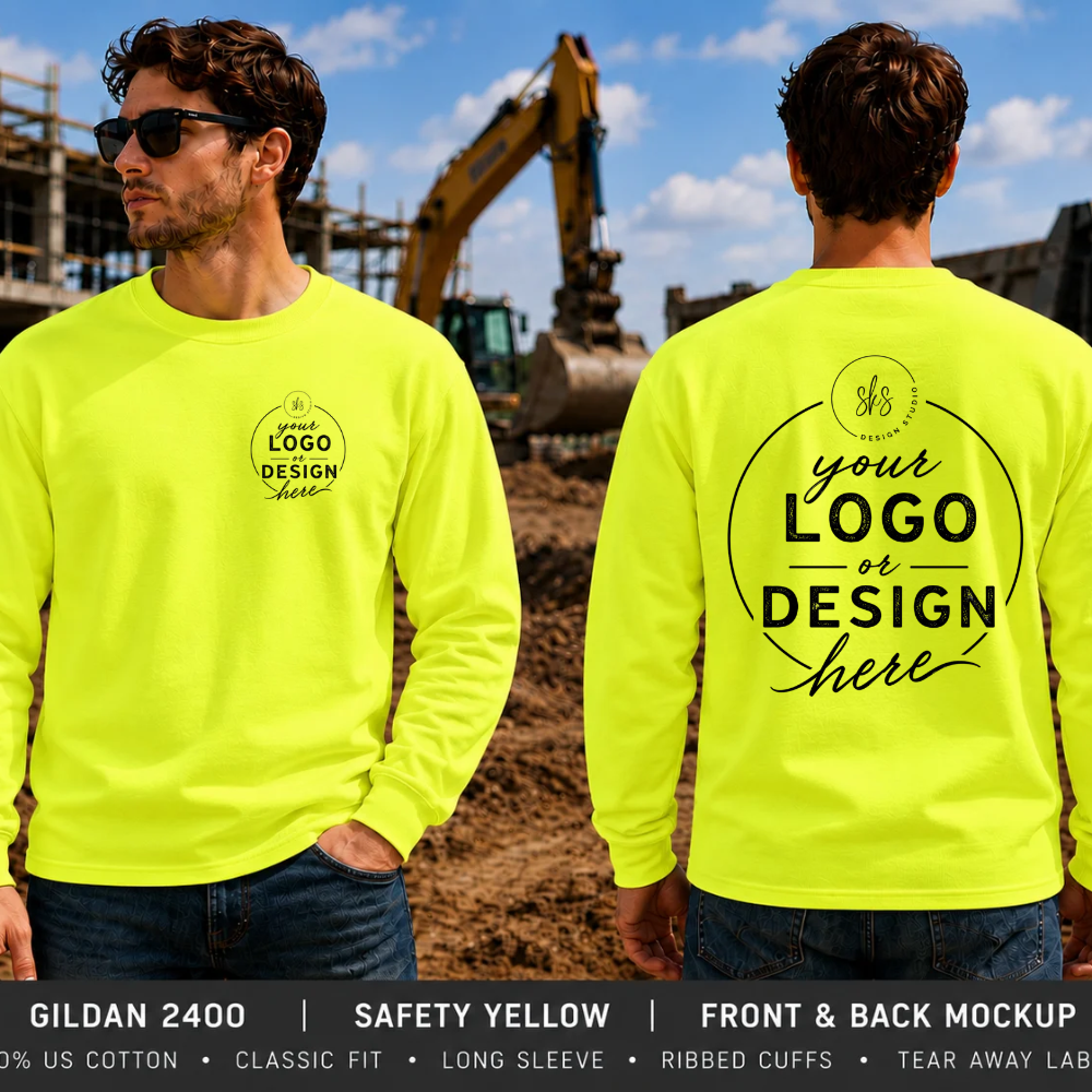 CUSTOM LOGO | Safety Unisex Long Sleeve T-Shirt [GILDAN]
