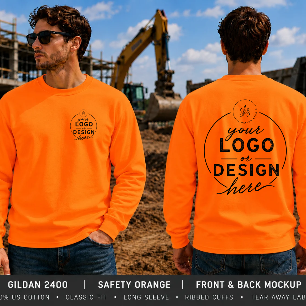CUSTOM LOGO | Safety Unisex Long Sleeve T-Shirt [GILDAN]