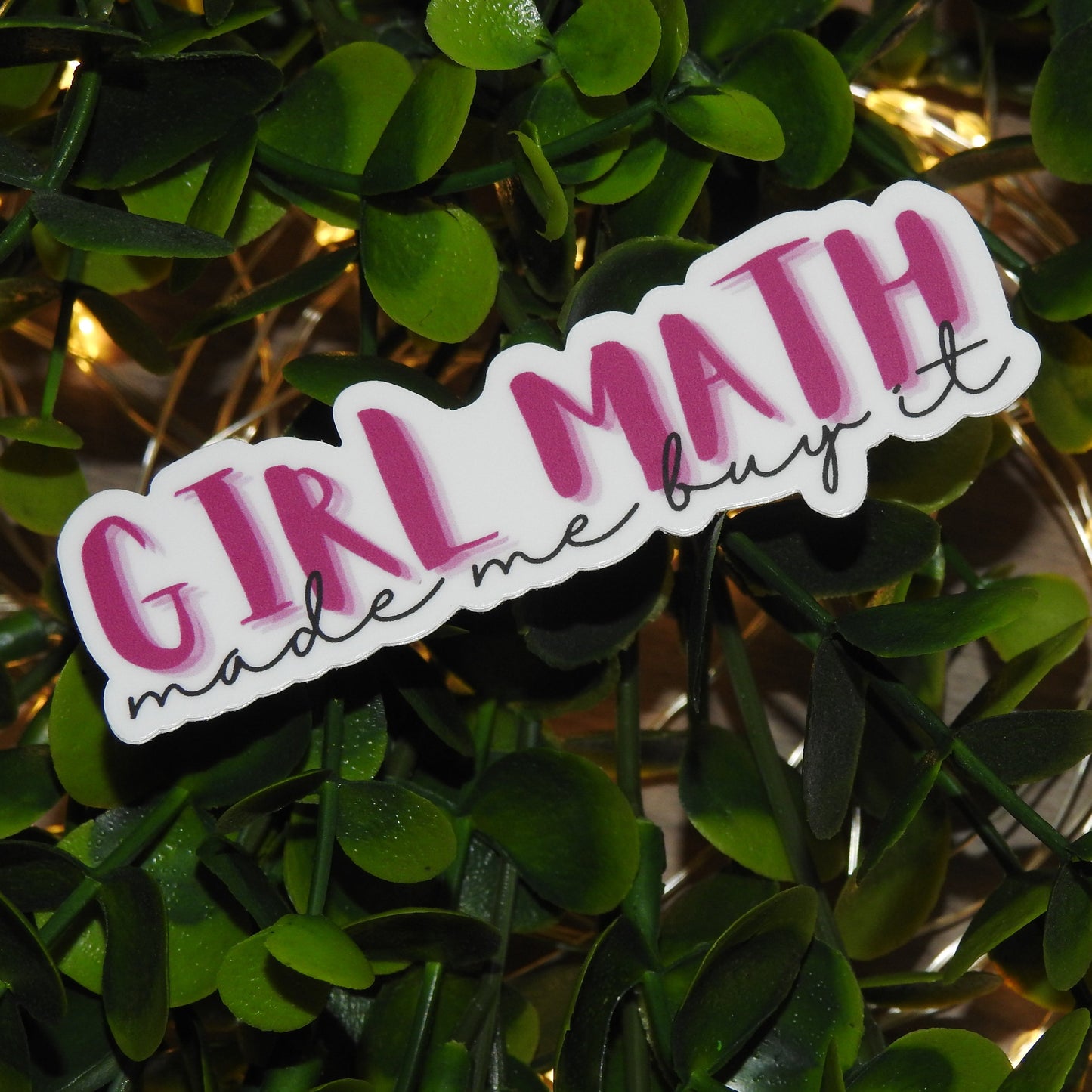 Girl Math Sticker