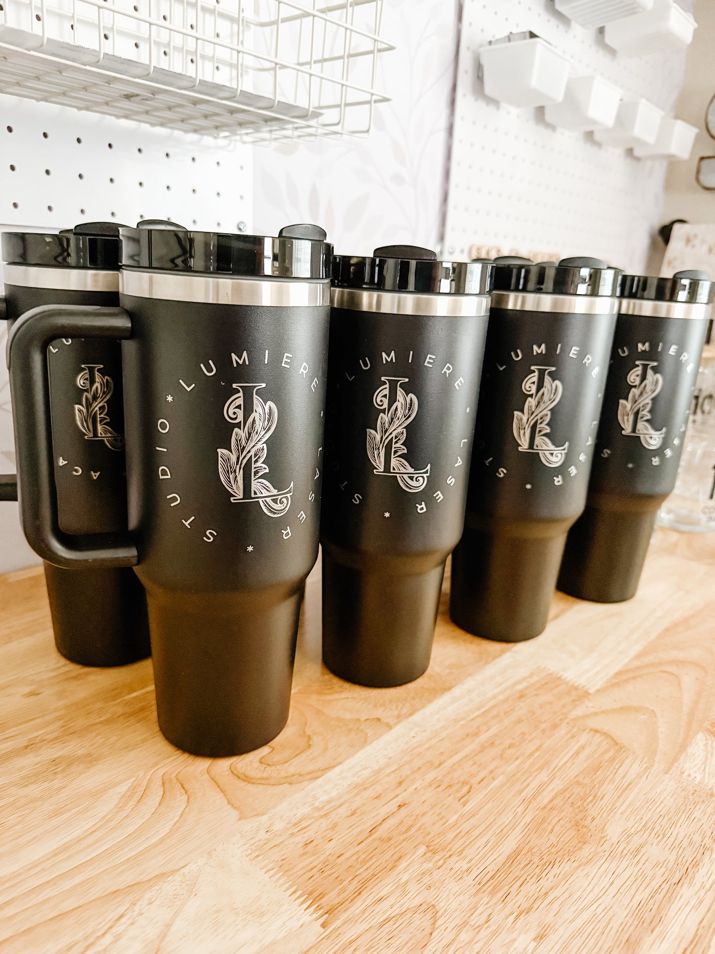 CUSTOM LOGO | ENGRAVED | 40oz Stainless Steel Tumbler
