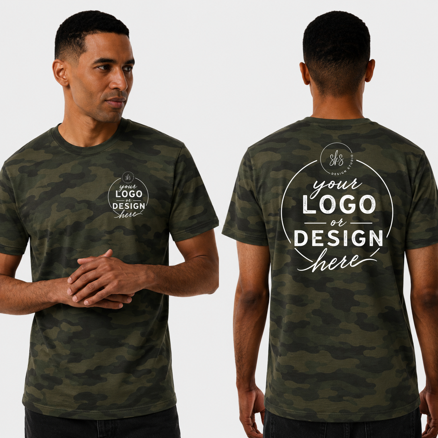 CUSTOM LOGO | Unisex Camo T-Shirt [INDEPENDENT TRADING CO]