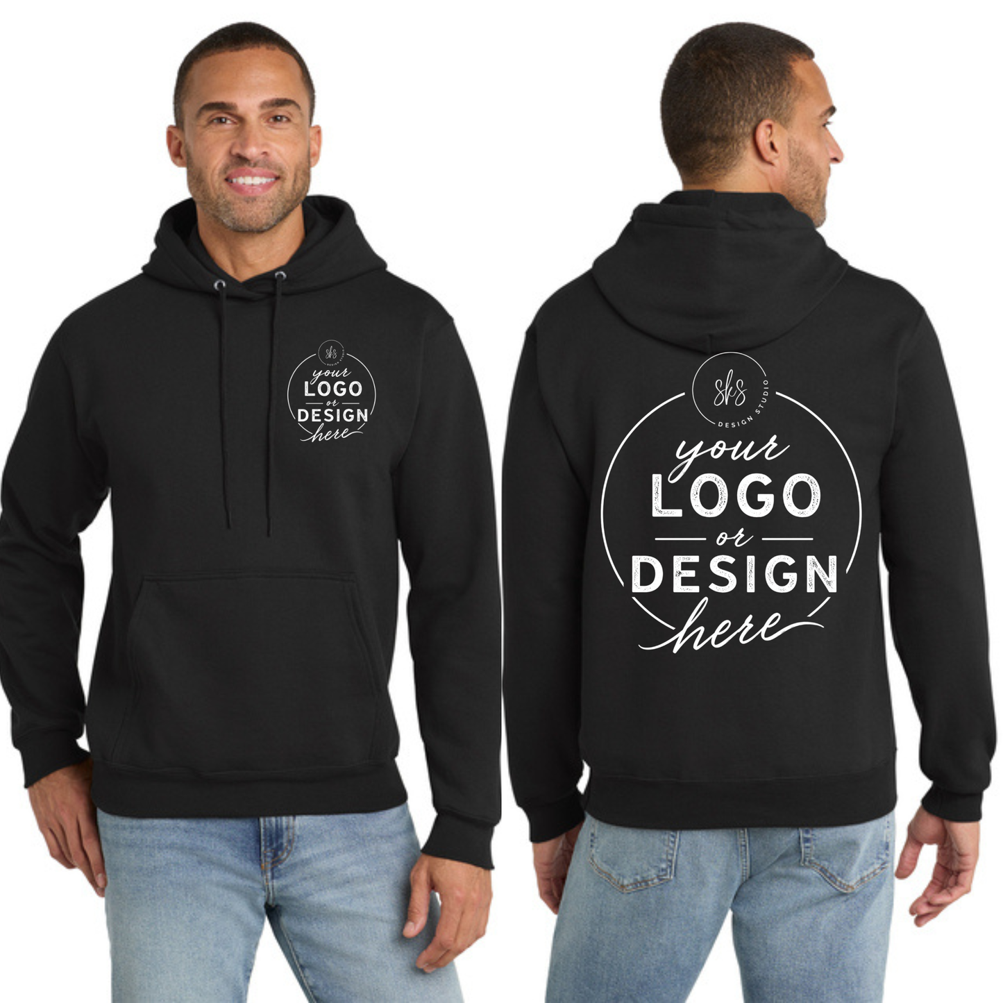 CUSTOM LOGO | Tall Hoodie [Port & Co]