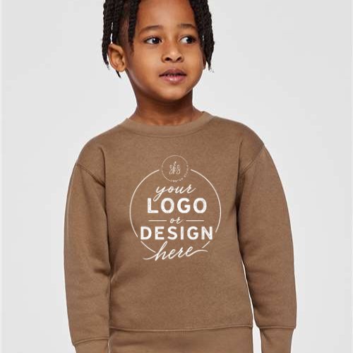 CUSTOM LOGO | Toddler Crewneck Sweatshirt [RABBIT SKINS]