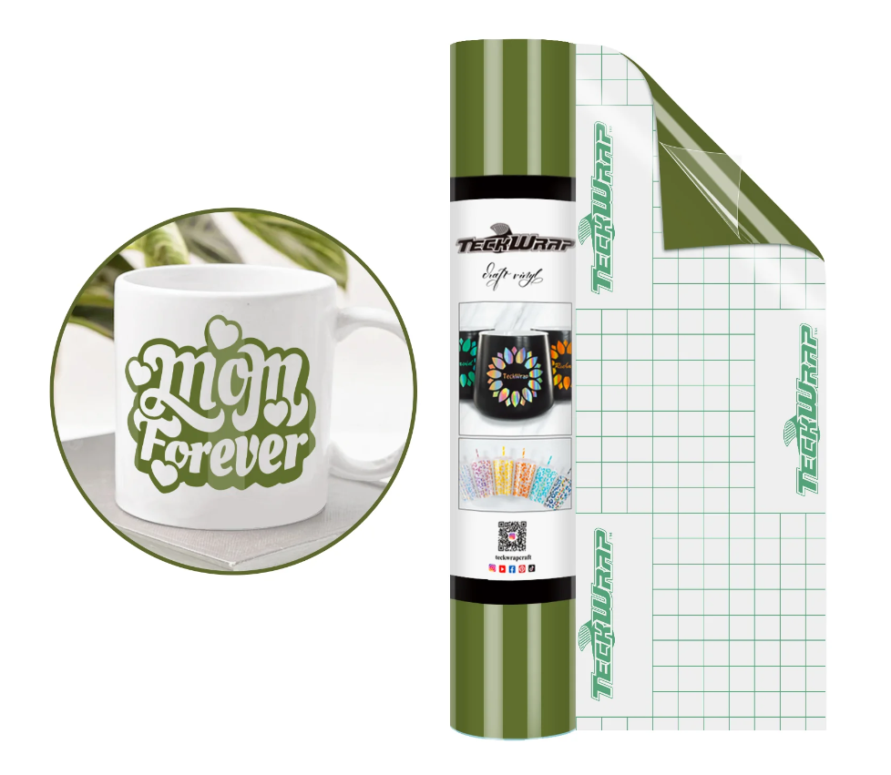 Teckwrap 001G Series Glossy Craft Vinyl 12" x 5' roll