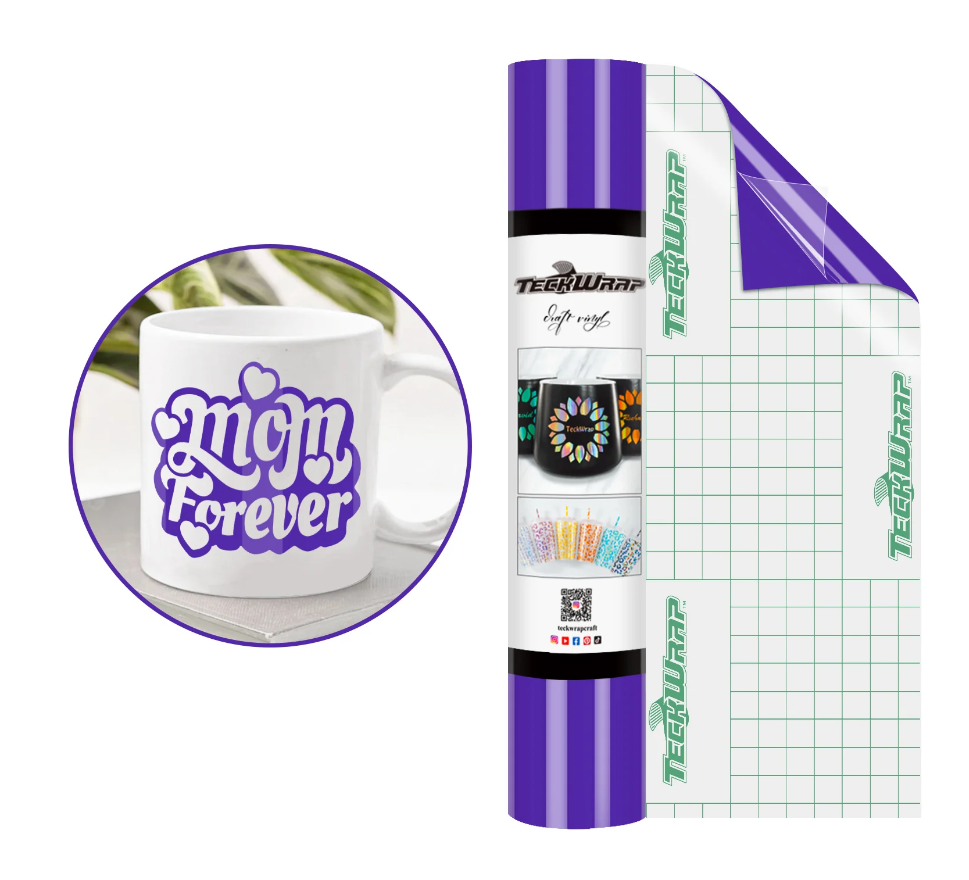 Teckwrap 001G Series Glossy Craft Vinyl 12" x 5' roll