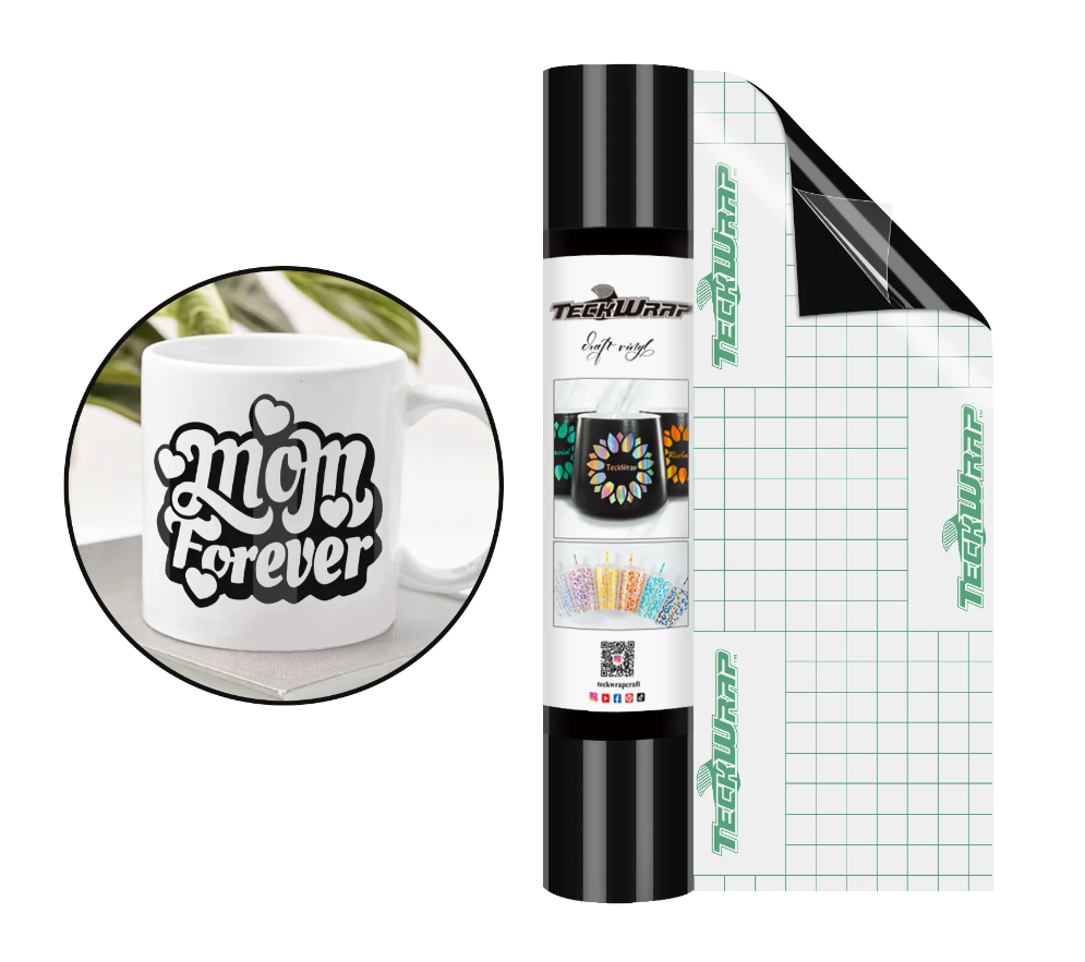 Teckwrap 001G Series Glossy Craft Vinyl 12" x 5' roll