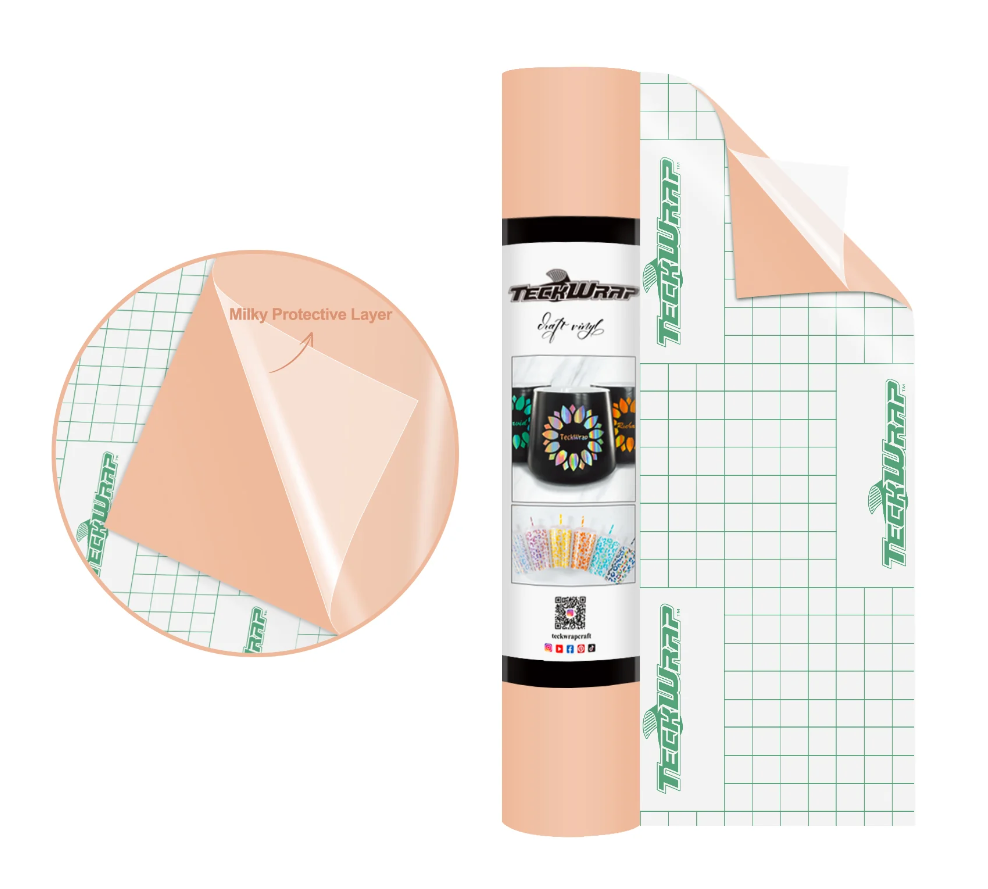 Teckwrap 001M Series Matte Craft Vinyl 12" x 5' roll