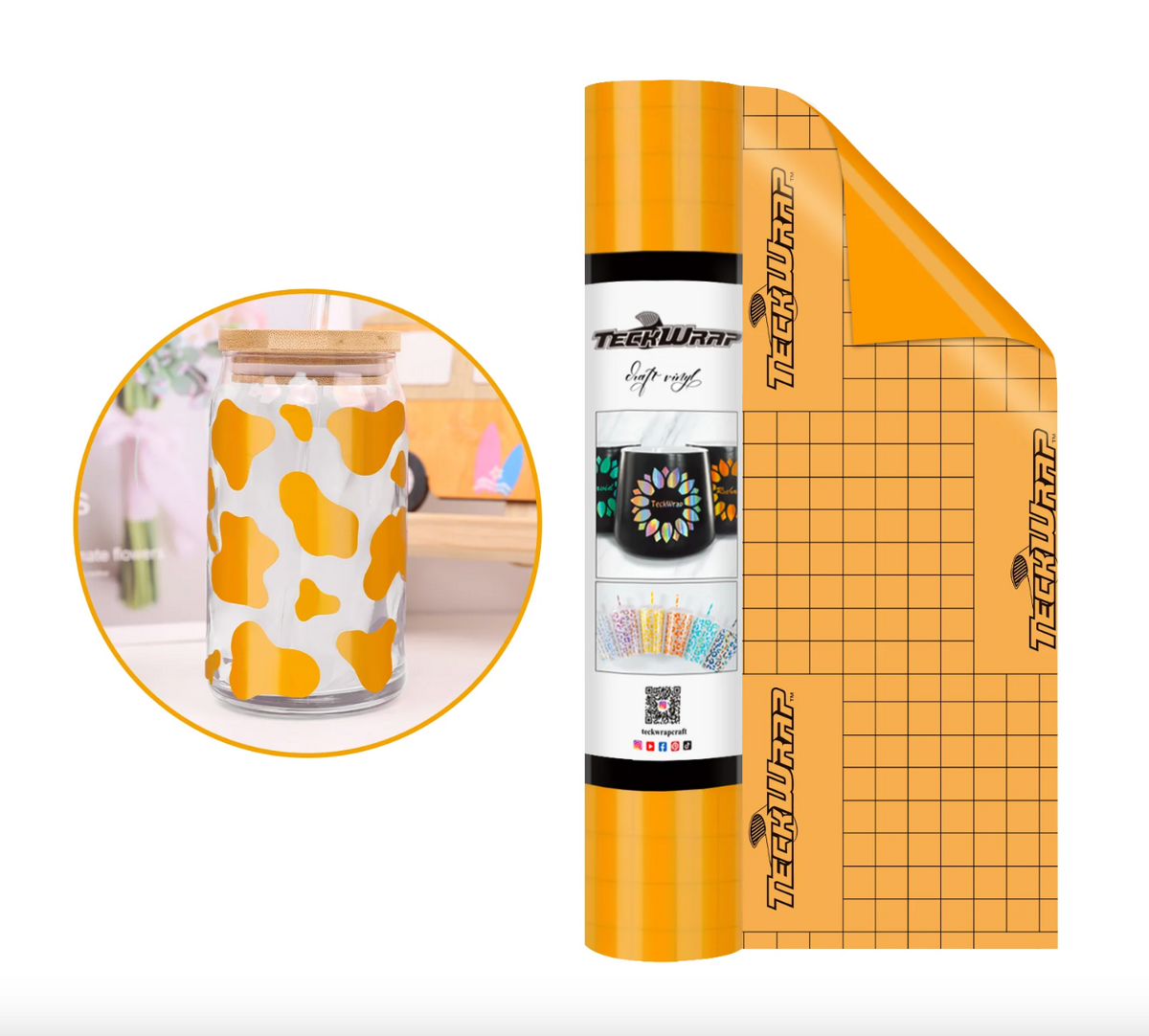Teckwrap 001 Economical Series Craft Vinyl 12" x 5' roll