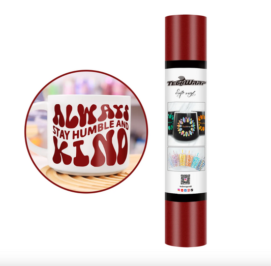 Teckwrap Dusty Matte Adhesive Craft Vinyl 12" x 5' roll