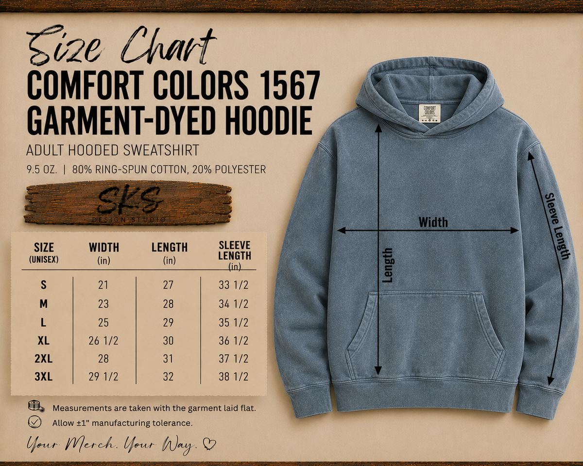 CUSTOM LOGO | Unisex Hoodie Sweatshirt [COMFORT COLORS]