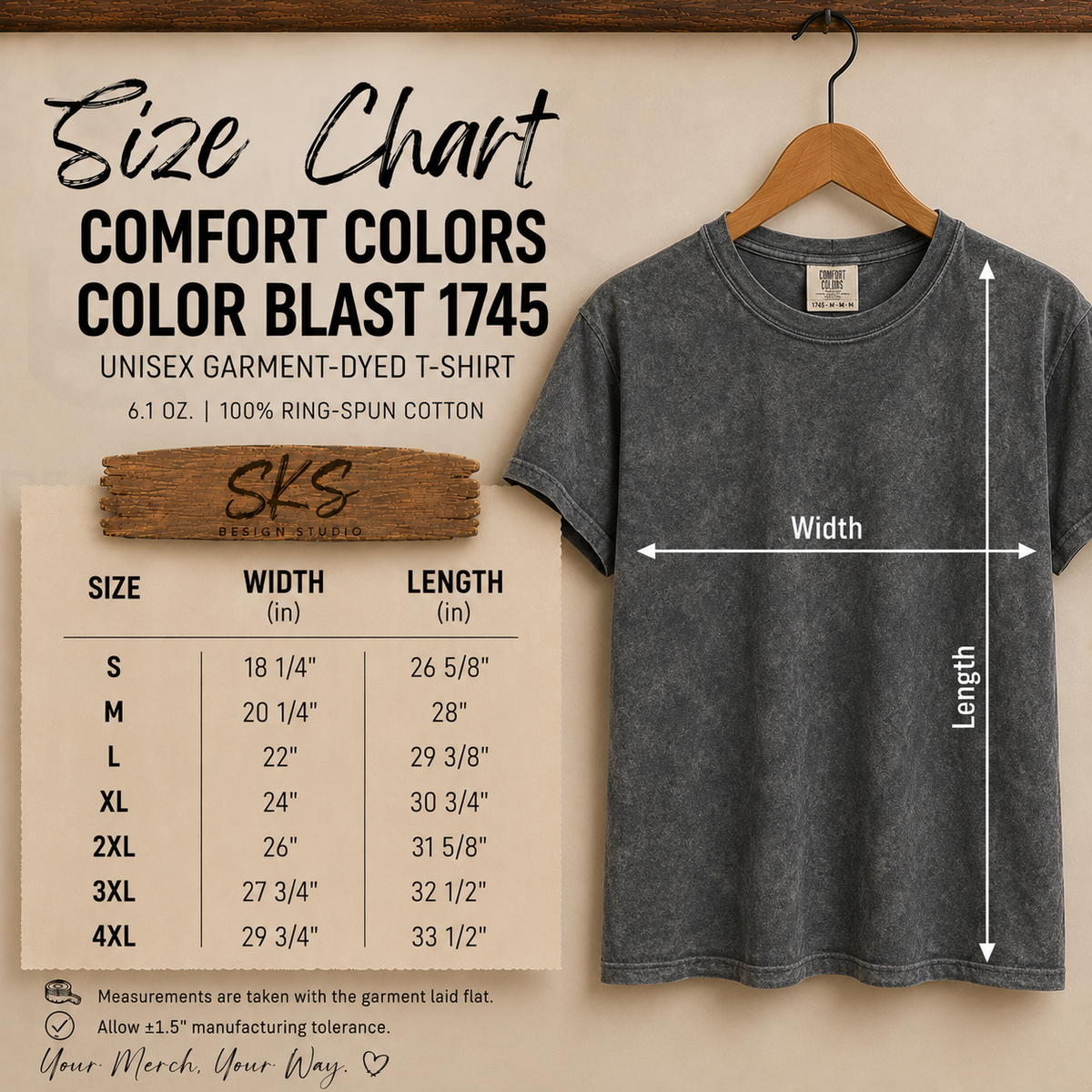 CUSTOM LOGO | Unisex Color Blast T-Shirt [COMFORT COLORS]