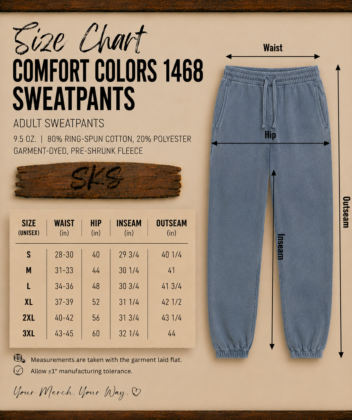 CUSTOM LOGO | Unisex Sweatpants [COMFORT COLORS]